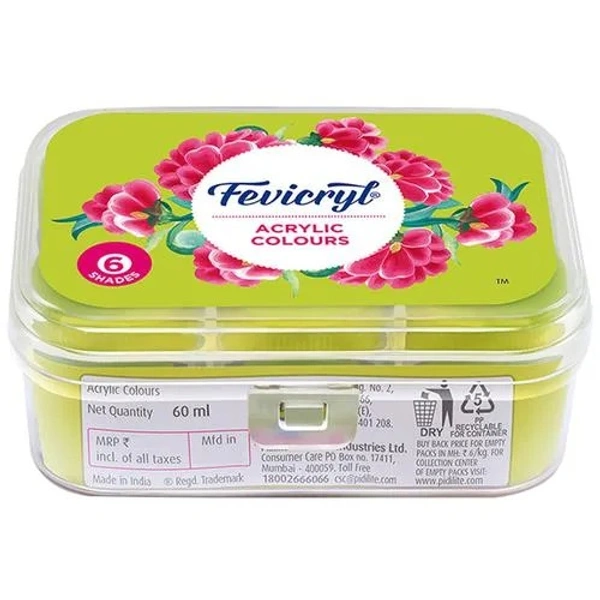 FEVICRYL FABRIC COLOURS - 6SHADES