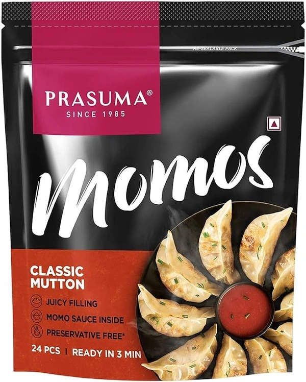 PRASUMA MUTTON MOMO CLASSIC - 24PC