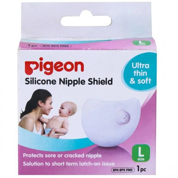 PIGEON SILICON NIPPLE SHIELD ULTRA THIN & SOFT L - 1N