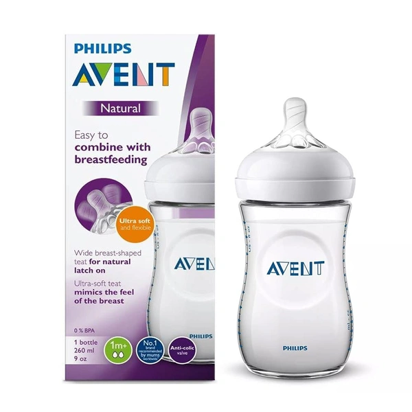 PHILIPS AVENT NAT. FEEDING BOTTLE SCF033/10 260ML - 2N