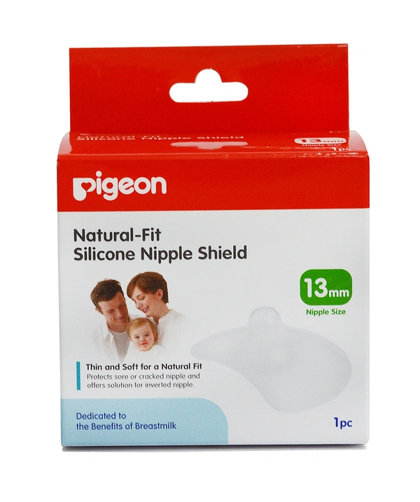 PIGEON NATURAL FIT SILICON NIPPLE SHIELD L-13MM - 1N