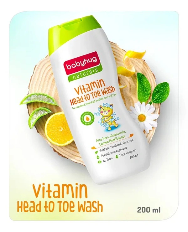 BABYHUG VIT. HEAD TO TOE WASH - 100ML