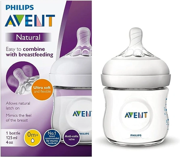 PHILIPS AVENT NAT. FEEDING BOTTLE SCF030/10 - 125ML