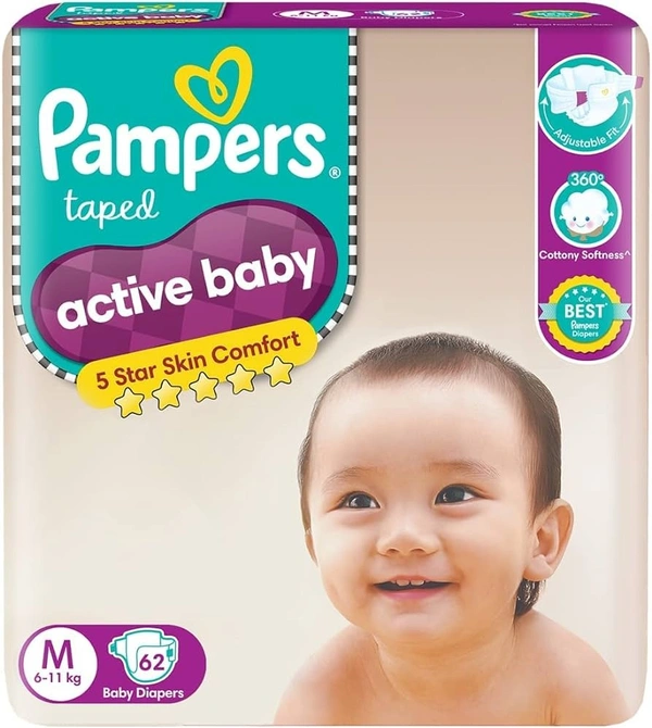PAMPERS ACTIVE BABY - M-62N