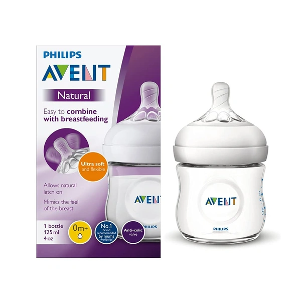 PHILIPS AVENT NAT. FEEDING BOTTLE SCF030/20 125ML - 2N