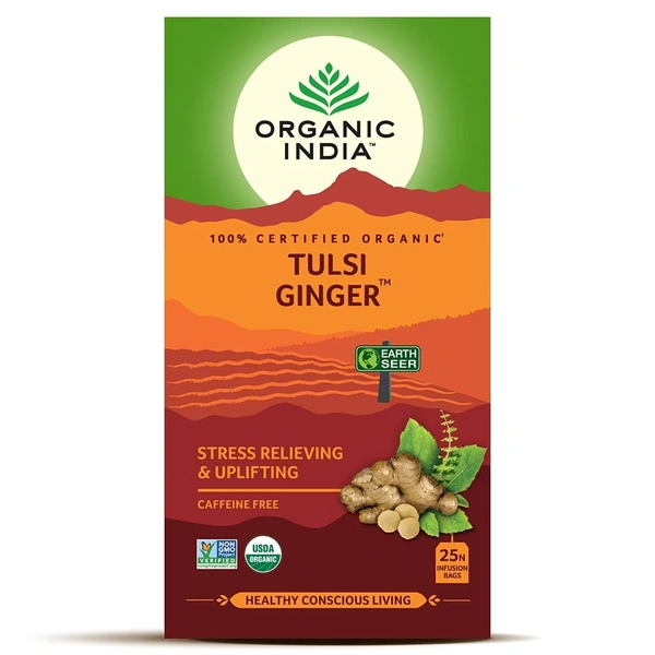 ORGANIC TULSI GINGER 25N T-BAGS - 25N