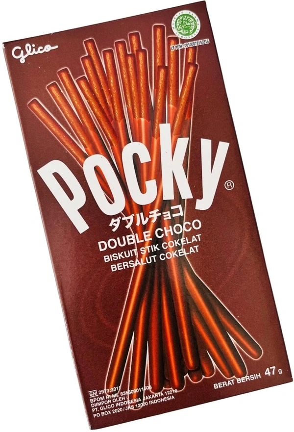 GLICO POCKY DOUBLE CHOCOLATE STICK - 45GM