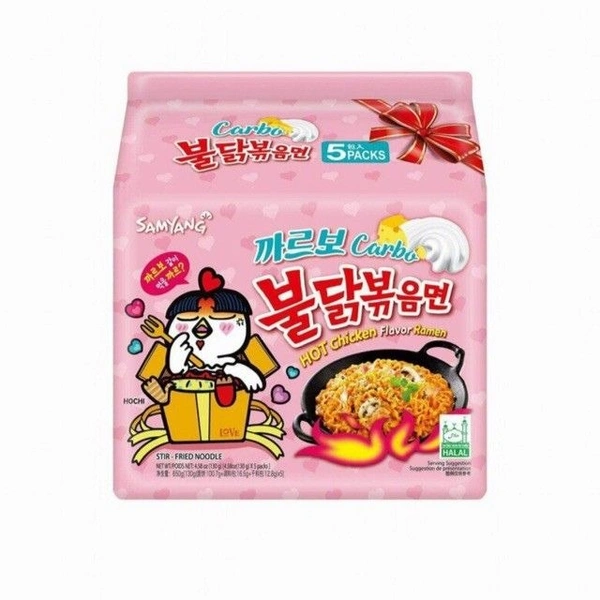 SAMYANG HOT CHICKEN RAMEN CARBONARA FLAVOR - 130GM