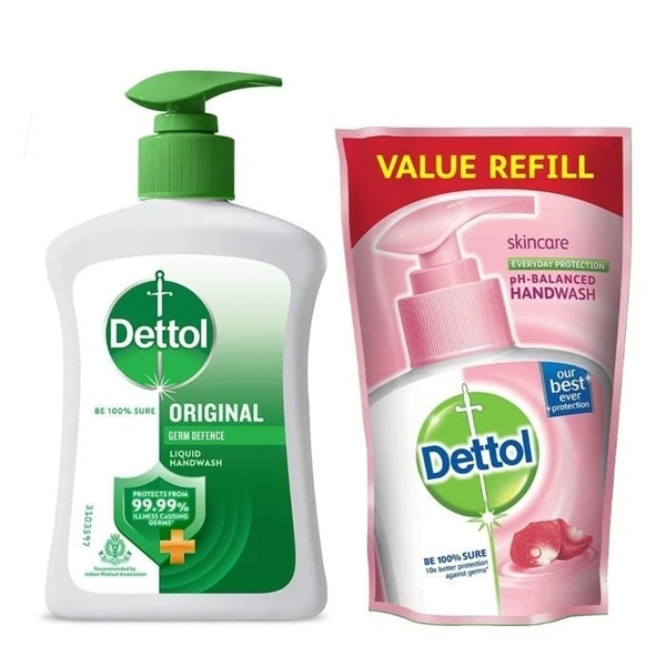 DETTOL H/W ORG (PUMP+ REFILL) - 2X200ML