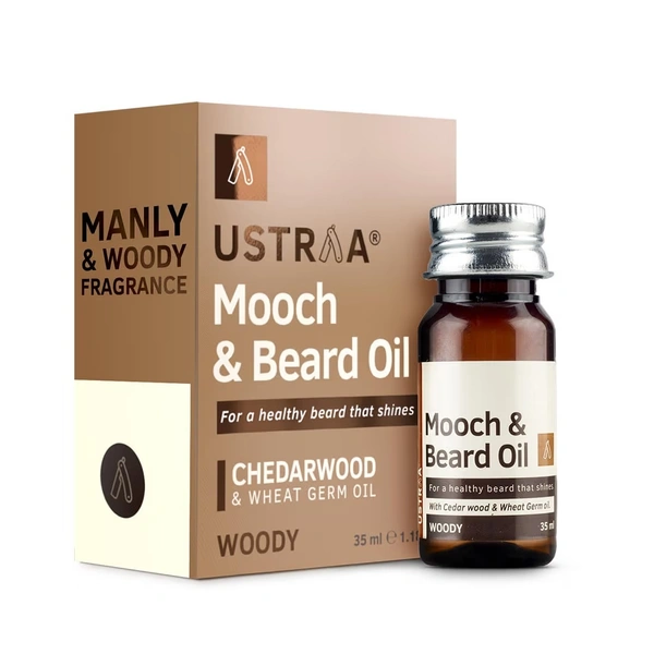 USTRA MOOCH & BEARD OIL WOODY - 35ML
