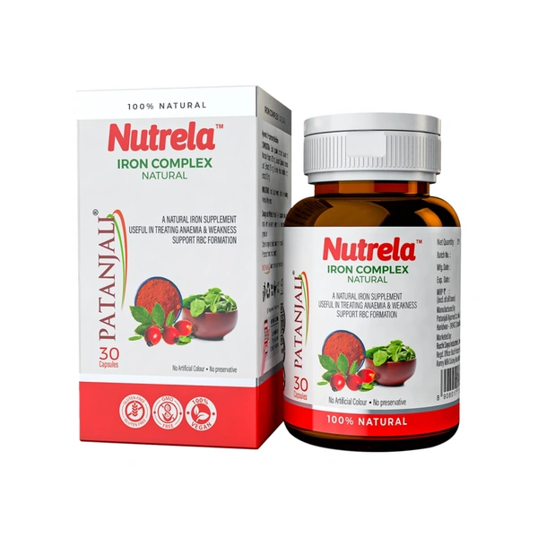 PAT NUTRELA IRON COMPLEX NATURAL CAPSULES - 30N