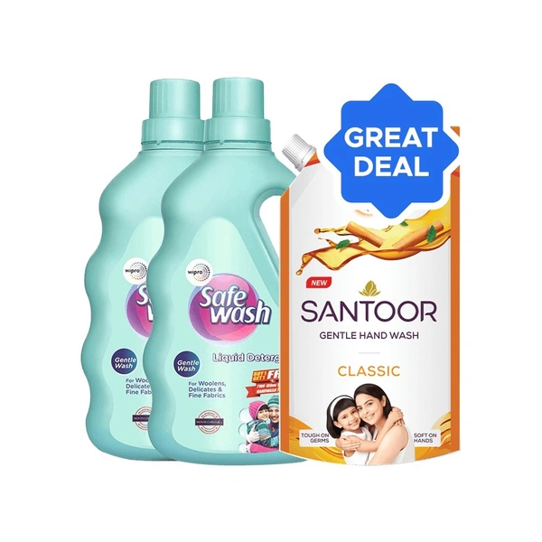 WIPRO SAFE WASH LIQUID DETERGENT - 1KG