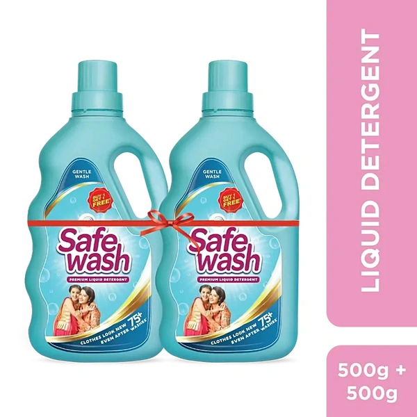 WIPRO SAFE WASH LIQUID DETERGENT - 500GM