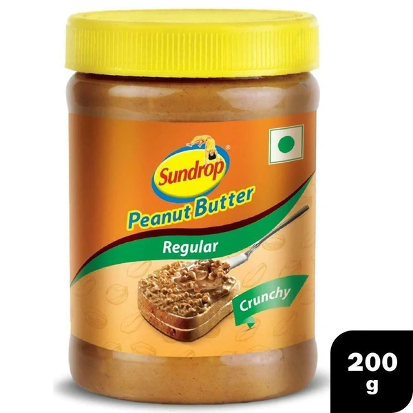 SUNDROP PEANUT BUTTER REG. CRUNCHY - 200GM