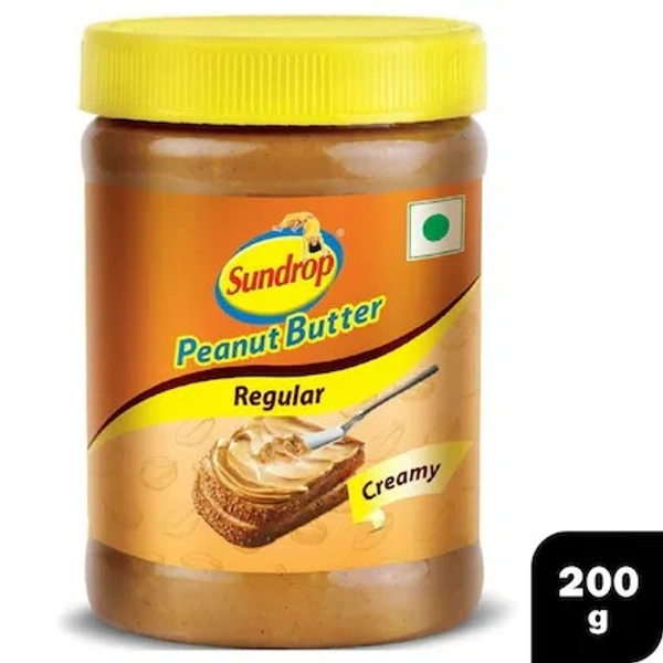 SUNDROP PEANUT BUTTER REG. CREAMY - 200GM