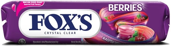 FOXS FRUITS RASPBERRY & BLACK CHERRY (STICK) - 37GM
