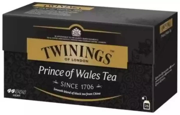 TWININGS PRINCE OF WALES TEA T-BAGS - 25N