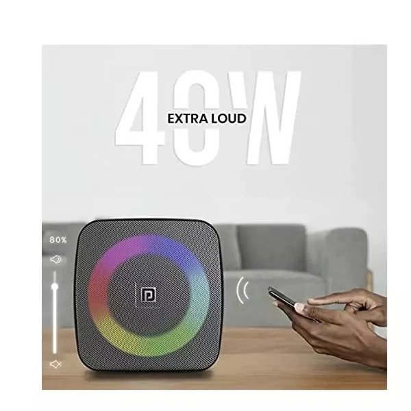 PORTRONICS 1361 DASH PORTABLE SPEAKER WITH MIC 40W - 40W
