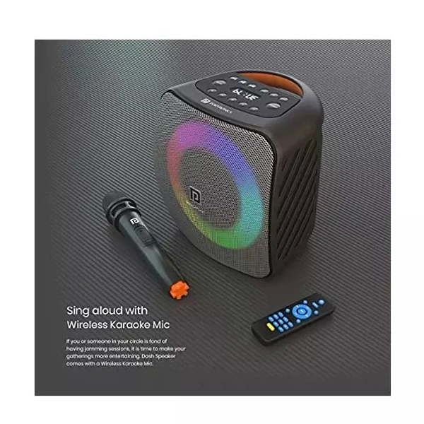 PORTRONICS 1361 DASH PORTABLE SPEAKER WITH MIC 40W - 40W