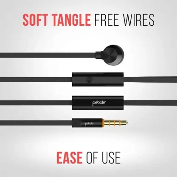 PEBBLE CROME EARPHONES - 1N