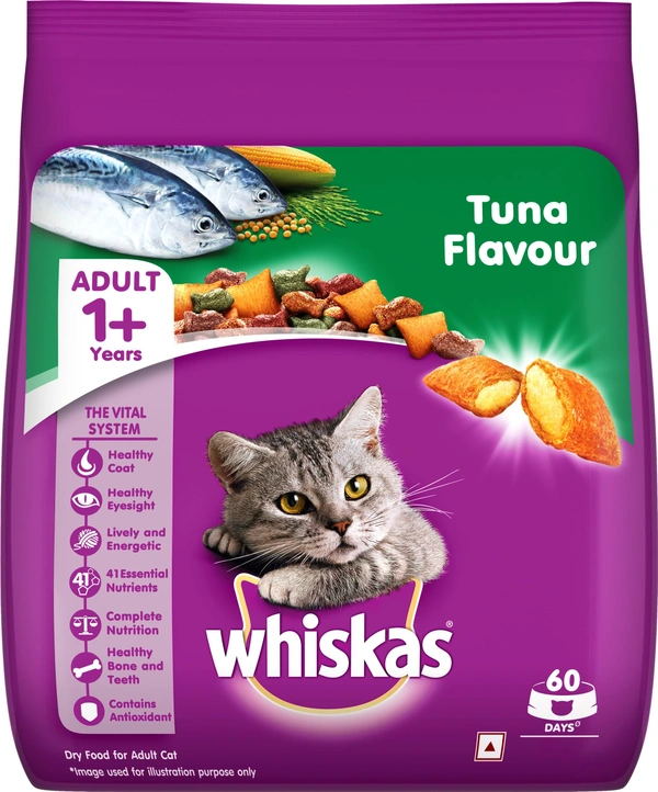 WHISKAS ADULT 1+ YEAR TUNA FLAVOUR - 1.2KG