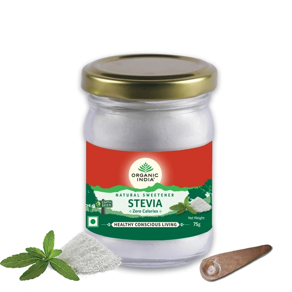 ORGANIC INDIA STEVIA NAT. SWEETENER - 75GM
