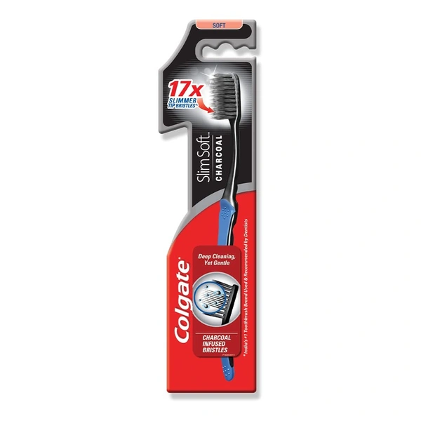 COLGATE T/B SLIM SOFT CHARCOLE - 1N