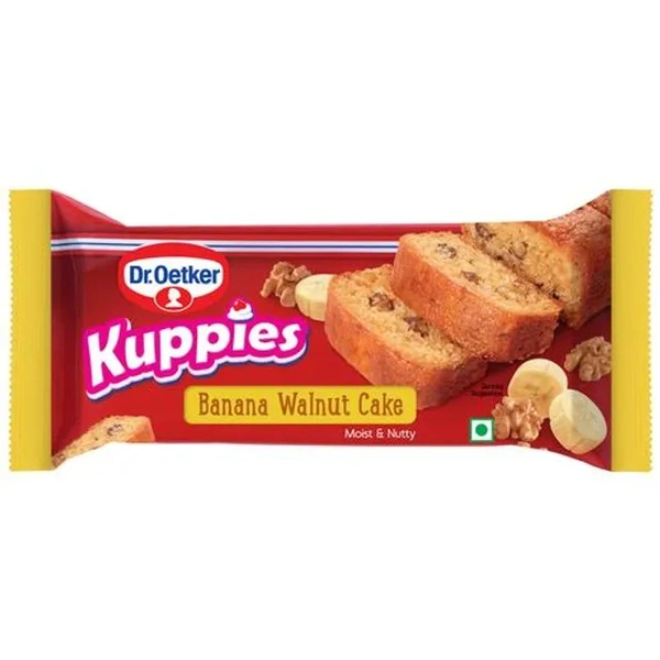 DR. OETKER KUPPIES CAKE BANANA WALNUT - 125GM