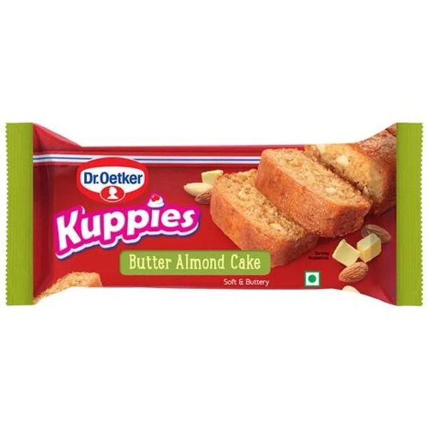 DR. OETKER KUPPIES CAKE BUTTER ALMOND - 125GM