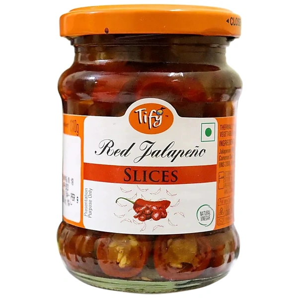 TIFY RED JALAPENO SLICES - 110GM