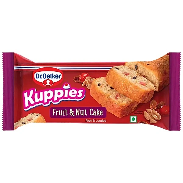 DR. OETKER KUPPIES CAKE FRUIT & NUT - 125GM