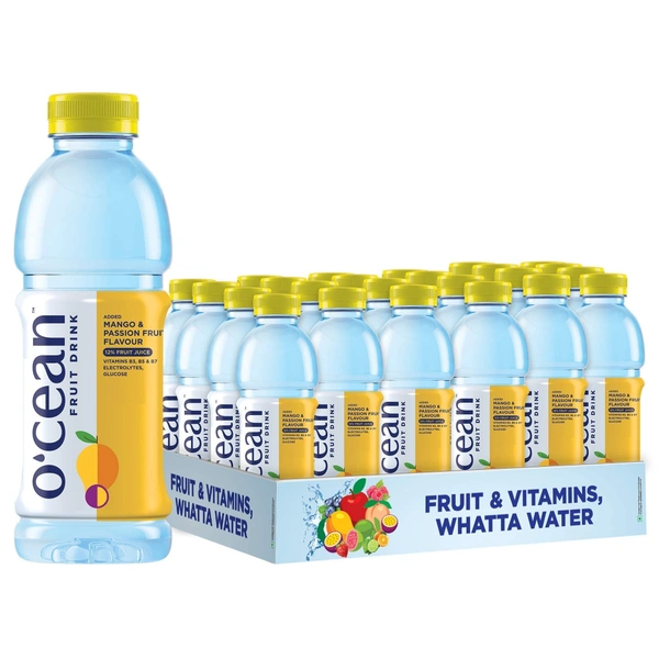 O-CEAN WATER FRUIT DRINK MANGO & PASSION FRUIT - 300ML