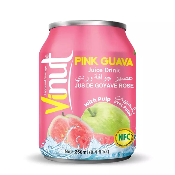 VINUT PINK GUAVA JUICE WITH PULP - 250ML