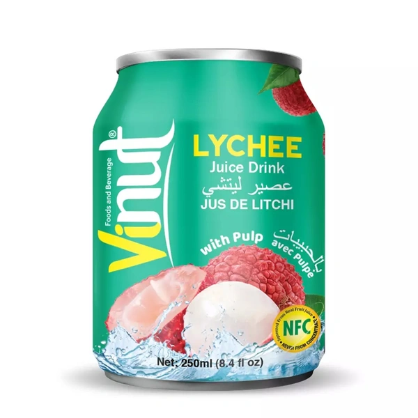 VINUT LYCHEE JUICE WITH PULP - 250ML