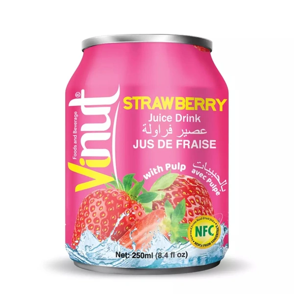 VINUT STRAWBERRY JUICE WITH PULP - 250ML