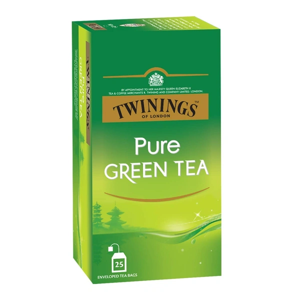 TWININGS PURE GREEN TEA T-BAGS - 25N