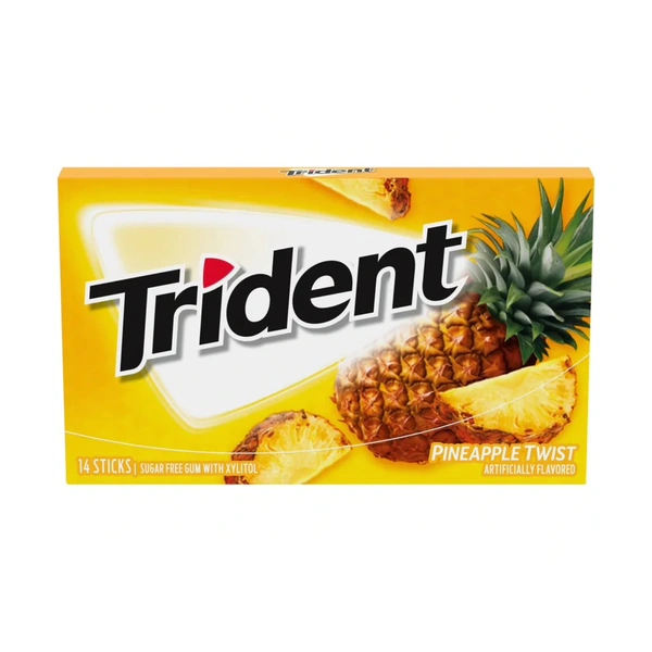 TRIDENT S.FREE GUM PINEAPPLE STICKS - 14N