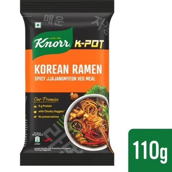 KNORR NDL KOREAN RAMEN SPICY JJAJANGMYEON VEG - 110GM