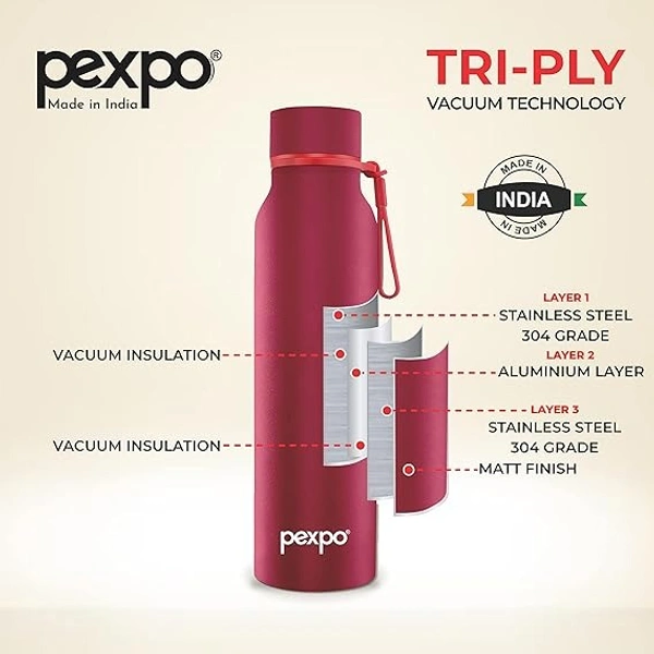 PEXPO VACUUM INST. BOTTLE BOSCO SS STAINLESS STEE - 900 ML