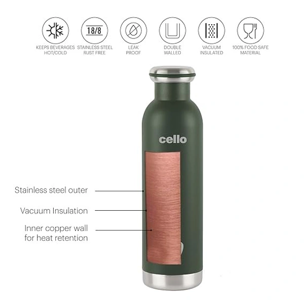CELLO VACUSTEEL BOTTLE DURO MAC - 900 ML