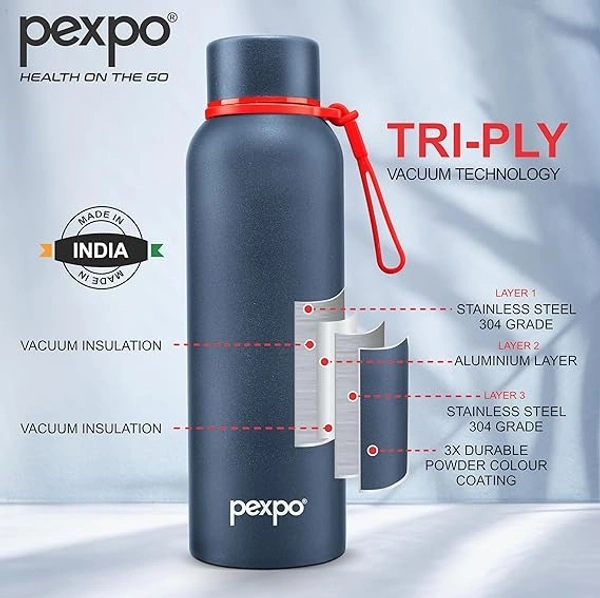 PEXPO VACUUM INST. BOTTLE BRAVO SS STAINLESS STEE - 700 ML