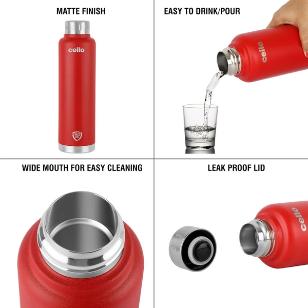 CELLO VACUSTEEL BOTTLE DURO TOP - 180 ML