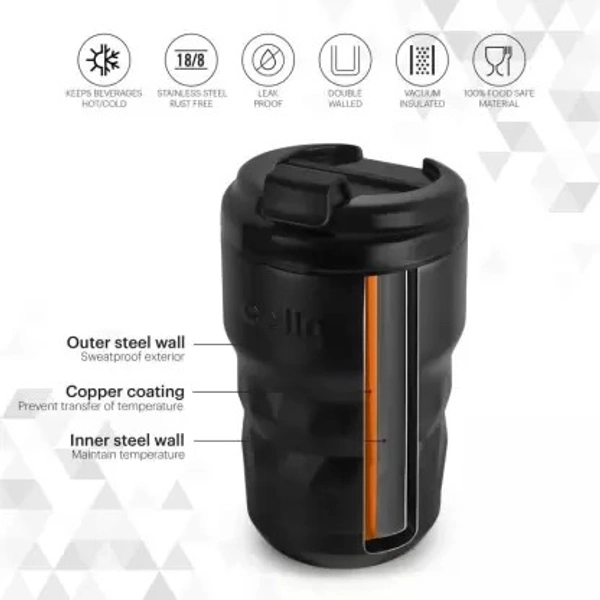 CELLO VACUSTEEL MUG LATTE-350 - 350 ML