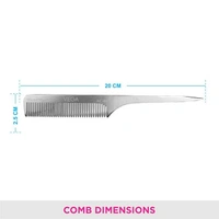 VEGA AC-06 HAIR COMB ALUMINIUM - 1N