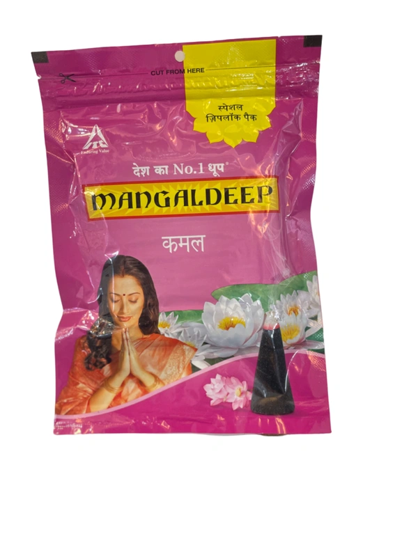 MANGALDEEP PUJA DHOOP KAMAL (ZIPPER) - 110GM