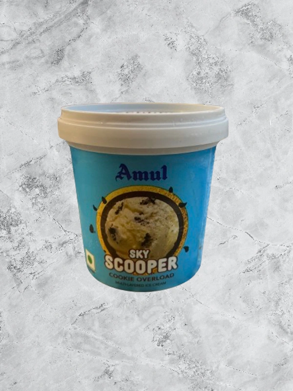 AMUL ICE CREAM JUMBO CUP SKYSCOP COOKIES - 125ML