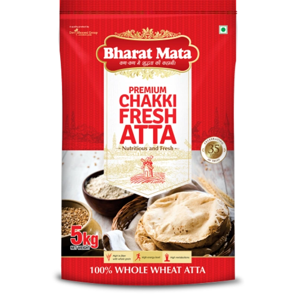 BHARAT MATA PREMIUM CHAKKI ATTA - 5KG