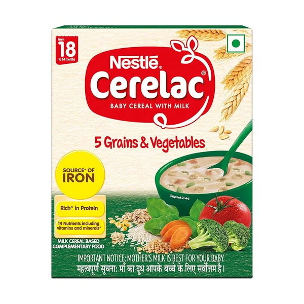 CERELAC S5 5 GRAIN & VEGETABLES - 300GM