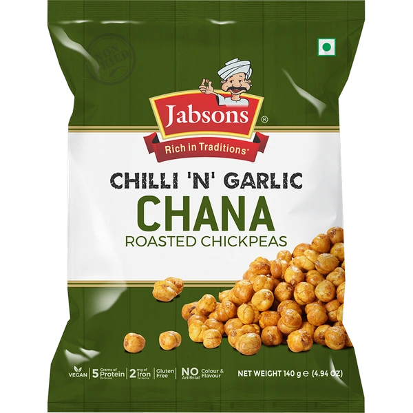 JABSONS CHANA ROASTED CHILLI-N-GARLIC - 150GM