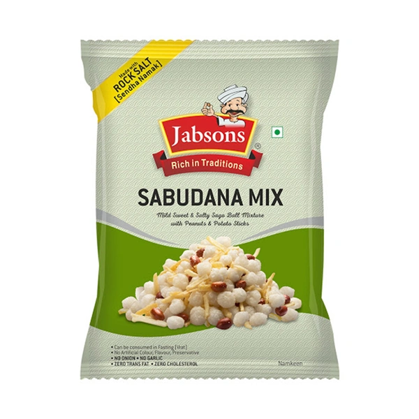 JABSONS NAMKEEN SABUDANA MIX - 180GM